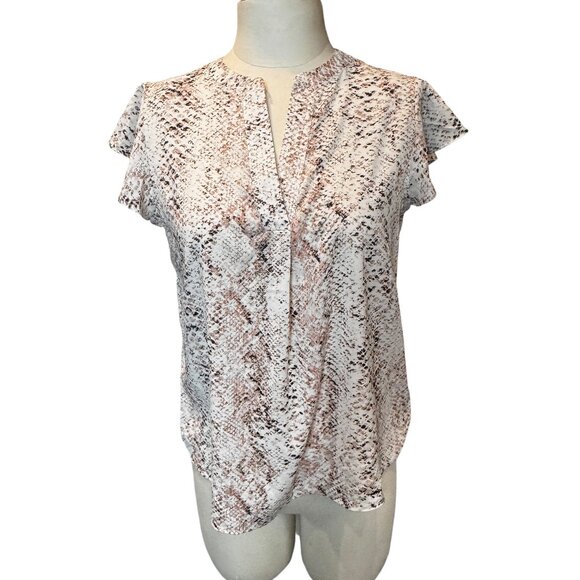 CALVIN KLEIN short sleeve blouse Size Small EUC - Picture 1 of 6